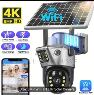 8mp Wifi Solar PTZ Security Camera – Smart Outdoor Surveillance