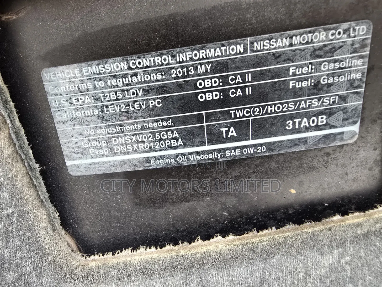Nissan Altima Sedan 2.5 SL 2013 Black