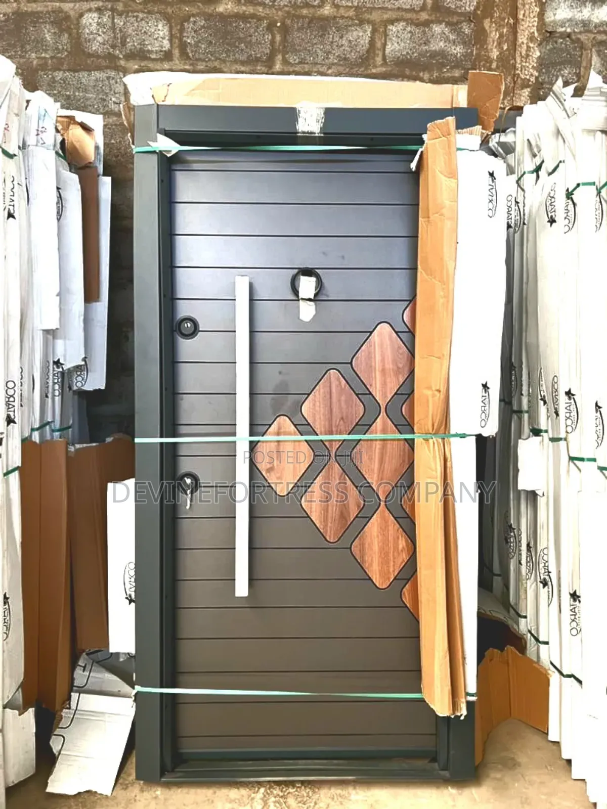 High Quality Marine Wood Door Gray and W Available S Oh Double.