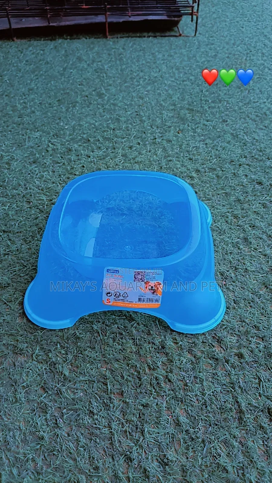 Single Dog Plastic Bowl