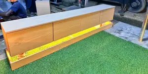 7feet Tv Unit Come With Pebbles and Led Light With Free Installation