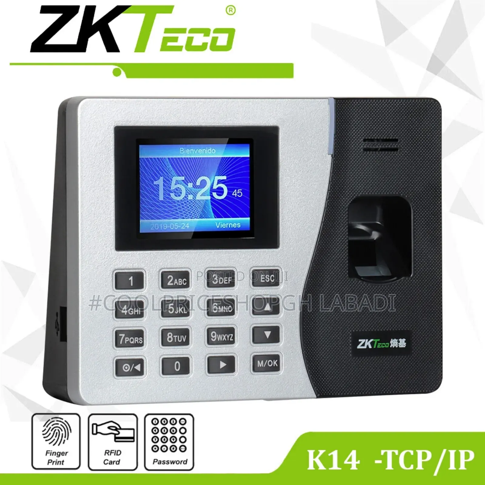 Zkteco K14 Biometric Rfid Time Attendance