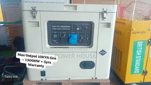 Uk-D 10kva Diesel Generator 13000w – 10kva Power, 5yrs Warranty