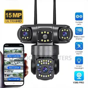 V380 Pro 4g 3 Lens PTZ Solar Camera