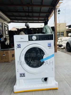 Durable and Affordable Midea 8kg Fullyauto Washing Machine,Mfa06d80b/W