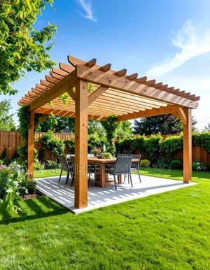 Wooden Pergola For Outdoor Relaxation