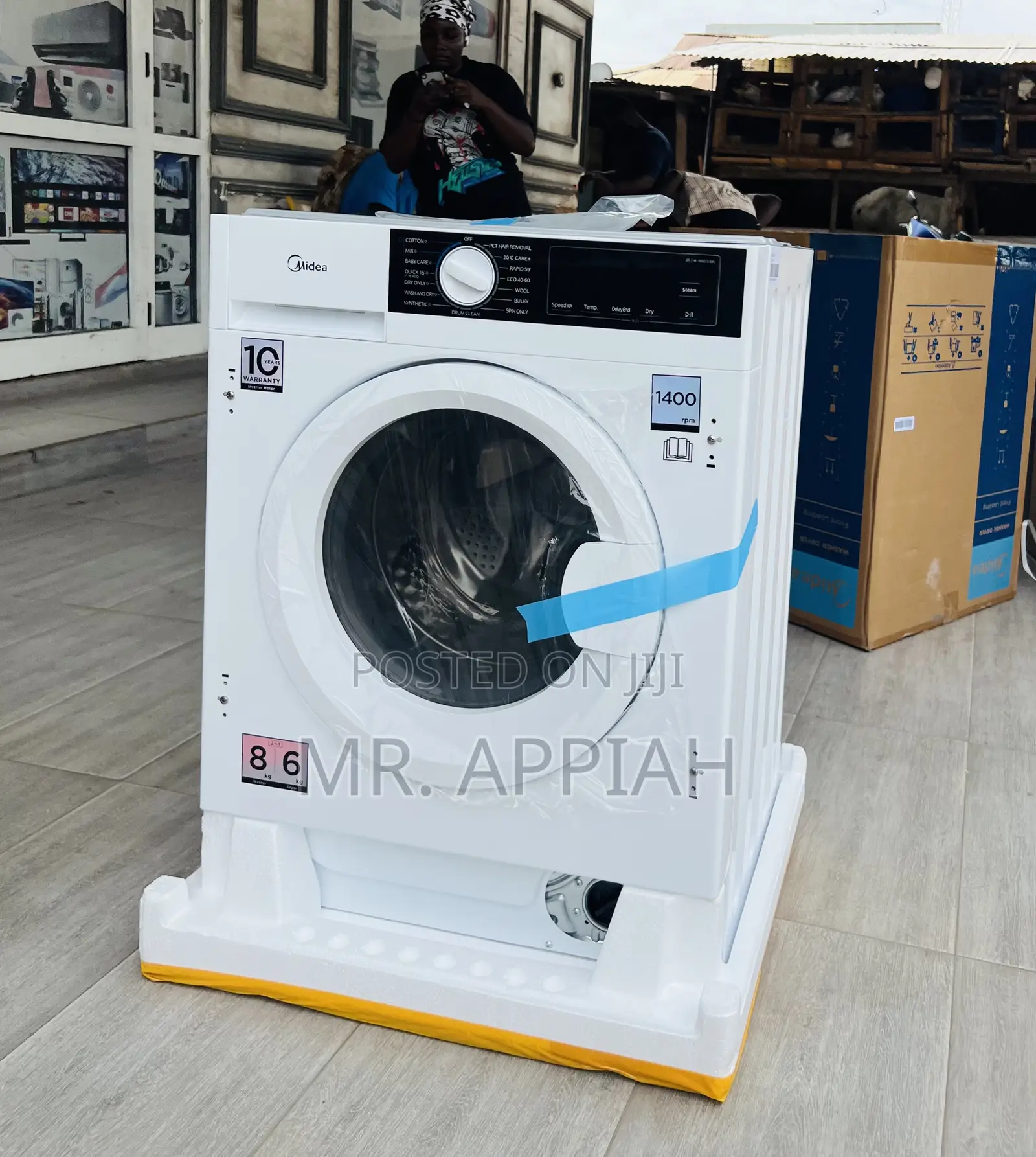 Get Midea 8kg Fully Automatic Electric Washing Machine(Front Load)