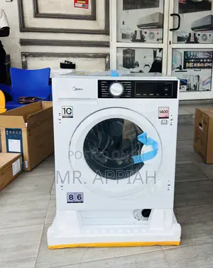 Shop Midea 8kg Front Load Electric Washing Machine(White) 