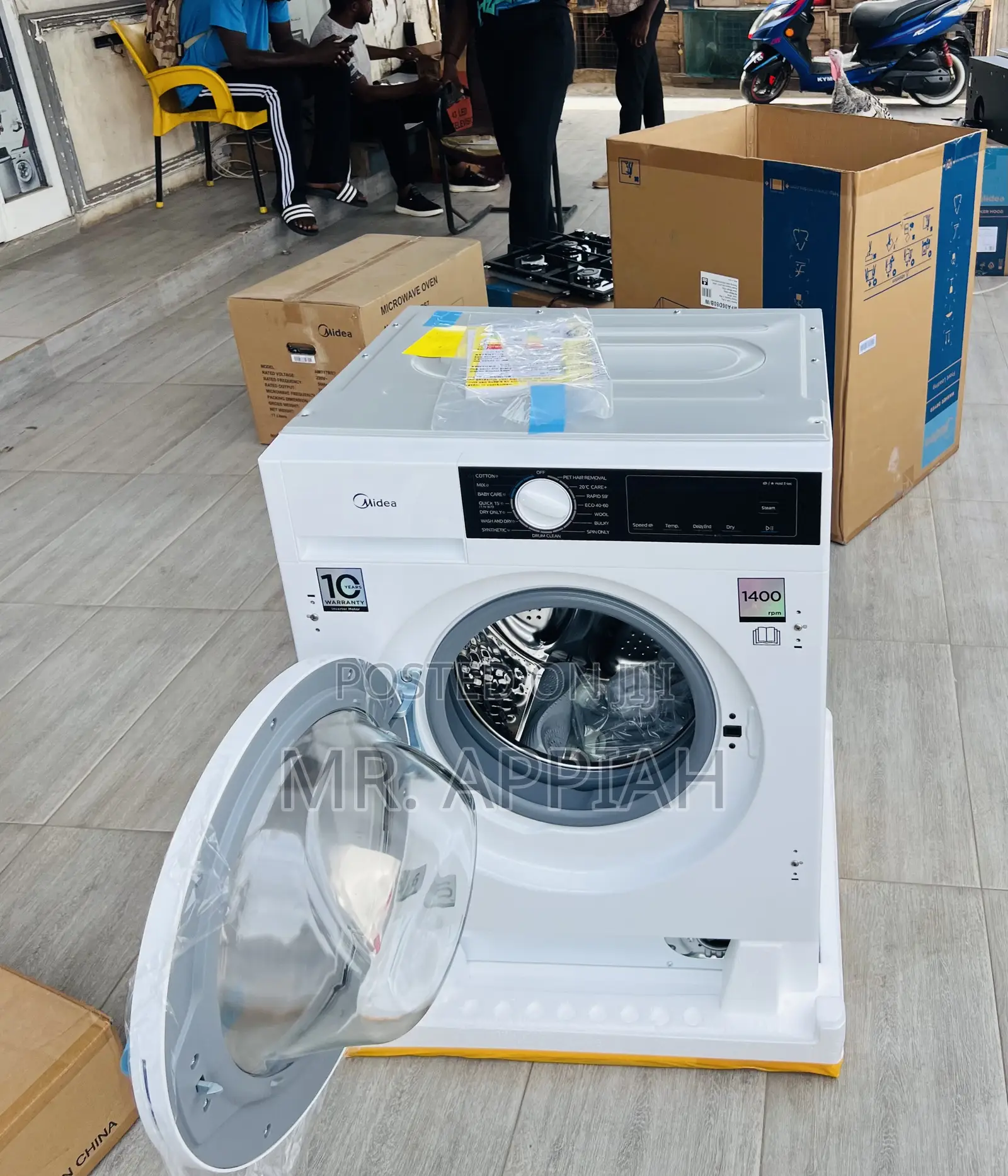 Shop Affordable Midea 8kg Front Load Electric Washing Machine(White)