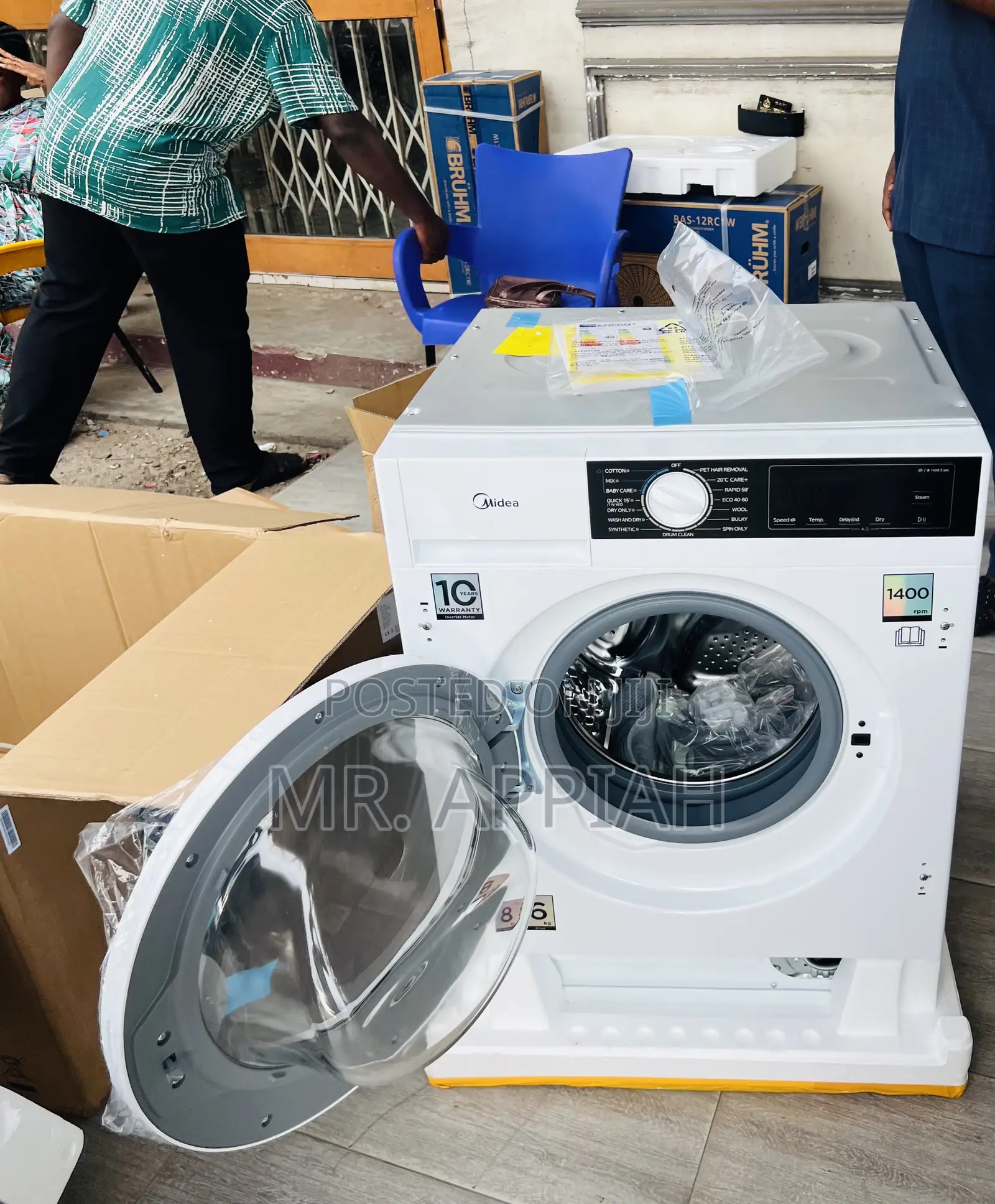 Durable Midea 8kg Fully Automatic Washing Machine 