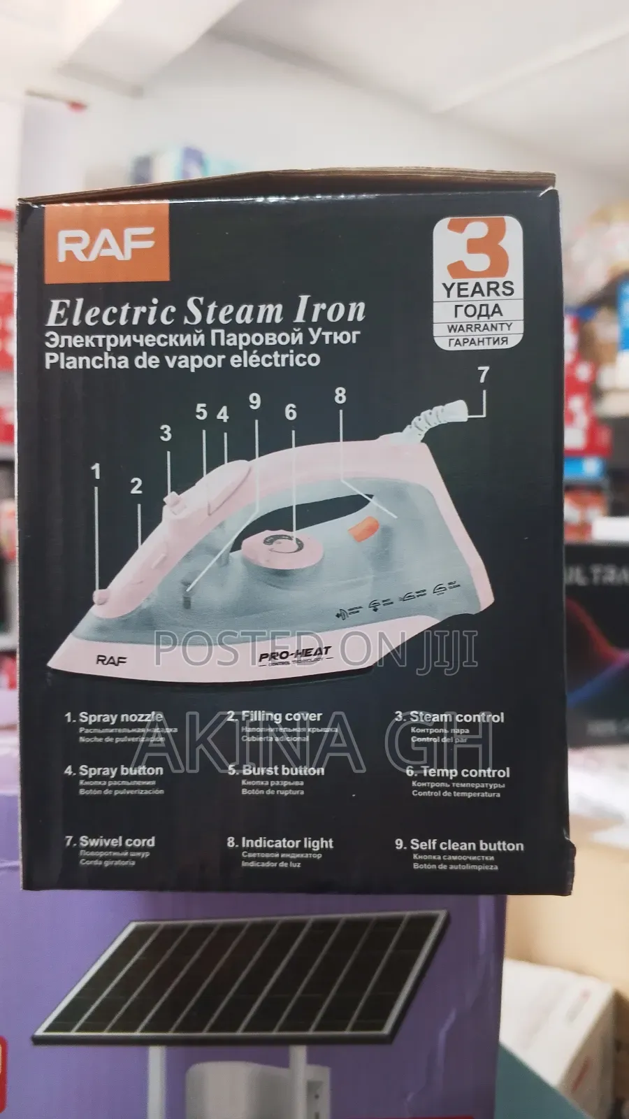 Raf Electric Steam Iron