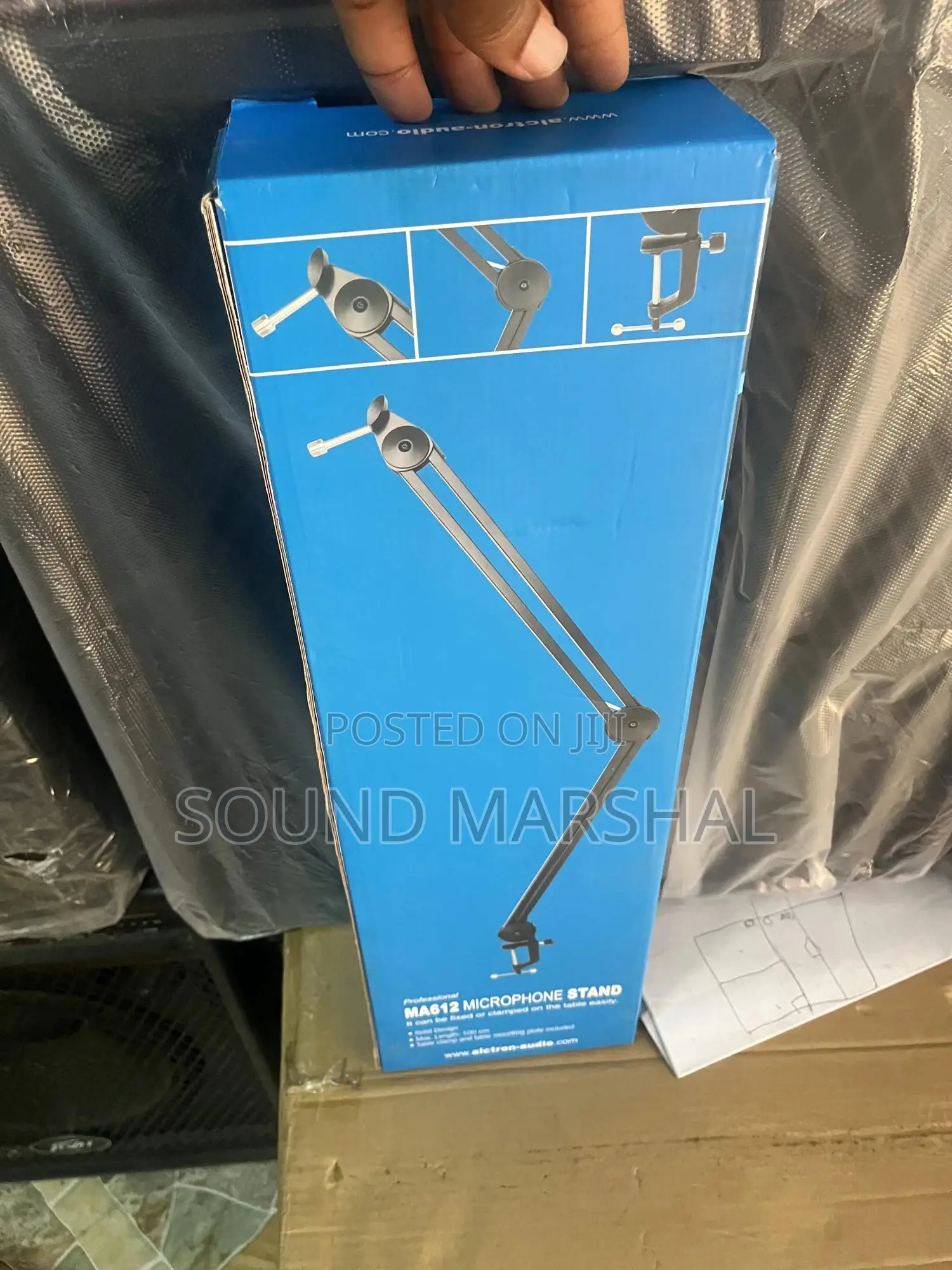 Studio Clamp Microphone Stand Alctron Ma612