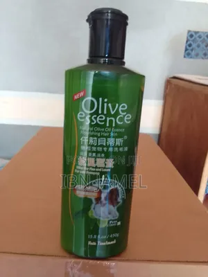 Olive Essence Natural Pet Shampoo.