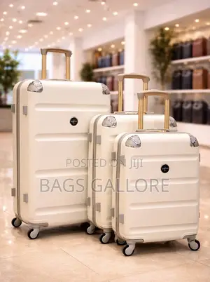 Off White Luggage Set