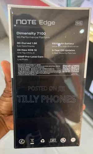 New Infinix Note Edge 256 GB Black