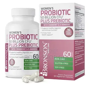 Women Probiotic 50 Billion Cfu + Prebiotic With Cranberry + D-Mannose