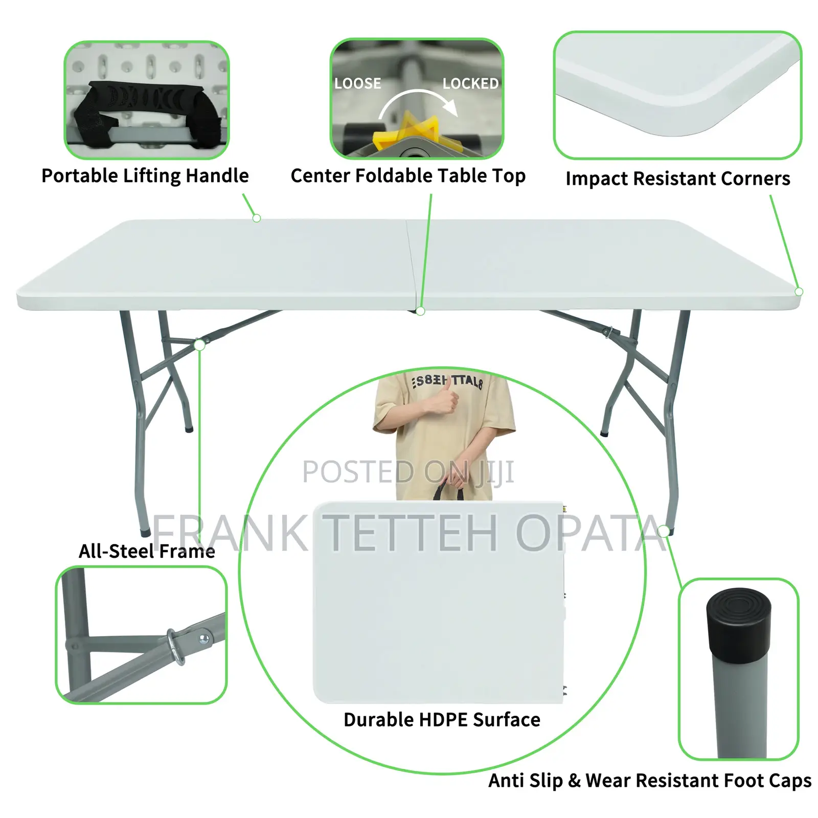8 Seater Rectangular Banquet Tables