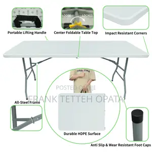 8 Seater Rectangular Banquet Tables
