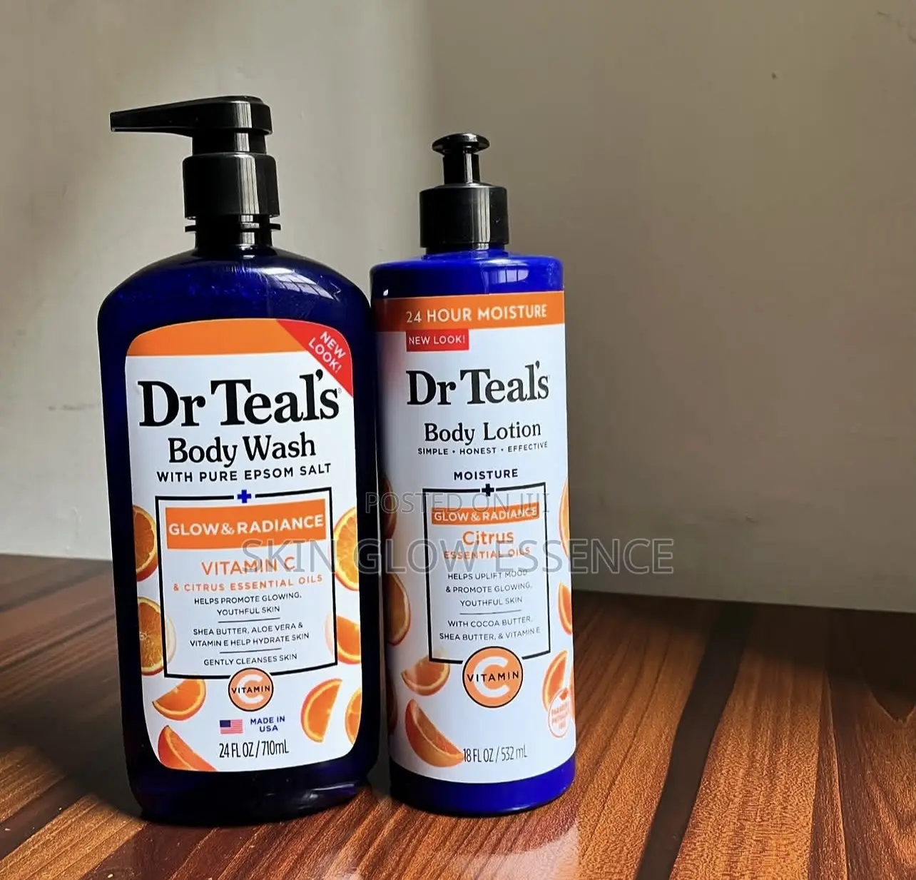Dr Teals Vitamin C Body Lotion and Body Wash