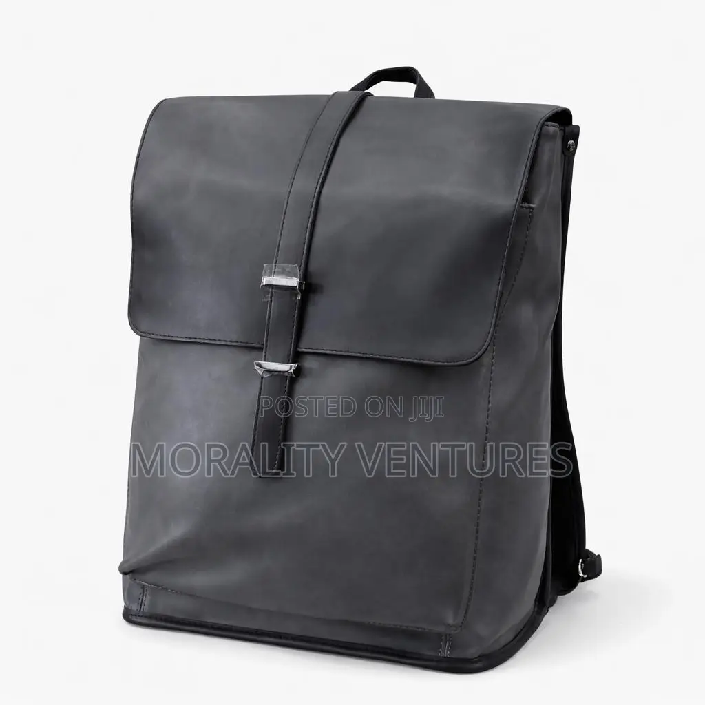 Trendy Unisex Leather Backpack