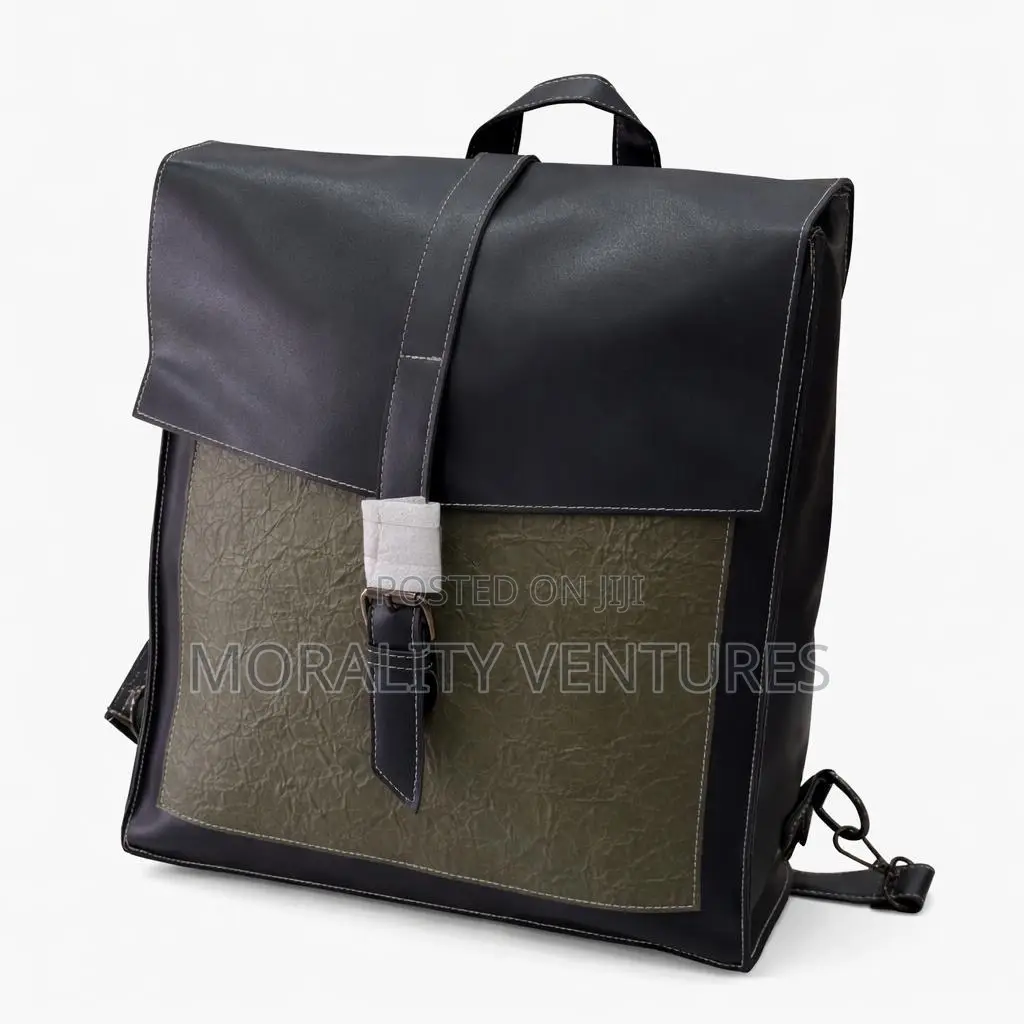 Trendy Unisex Leather Backpack