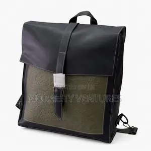 Trendy Unisex Leather Backpack