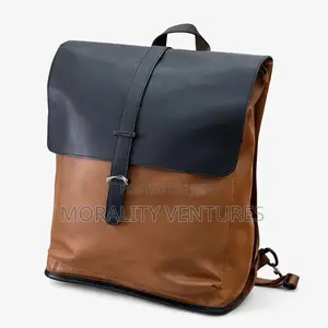 Trendy Unisex Leather Backpack