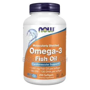 Now Omega-3 Supplement Cardiovascular Support 200 Softgels