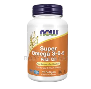 Super Omega 3-6-9 1200mg - Borage and Flax Seed Oils, 90 Softgels