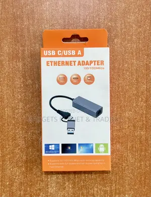 2 in 1 Usb C / Usb a to Rj45 Ethernet Adapter - 100/1000mbps