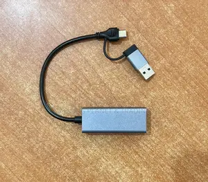 2 in 1 Usb C / Usb a to Rj45 Ethernet Adapter - 100/1000mbps