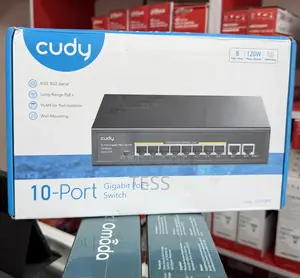 Cudy 8 Port Gigabit Poe Switch 120 Watts Poe Gs1010pe 10/100/1000mbps