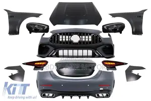 Mercedes Benz C300 W205 Upgrade to W206 Bumper With All Kits