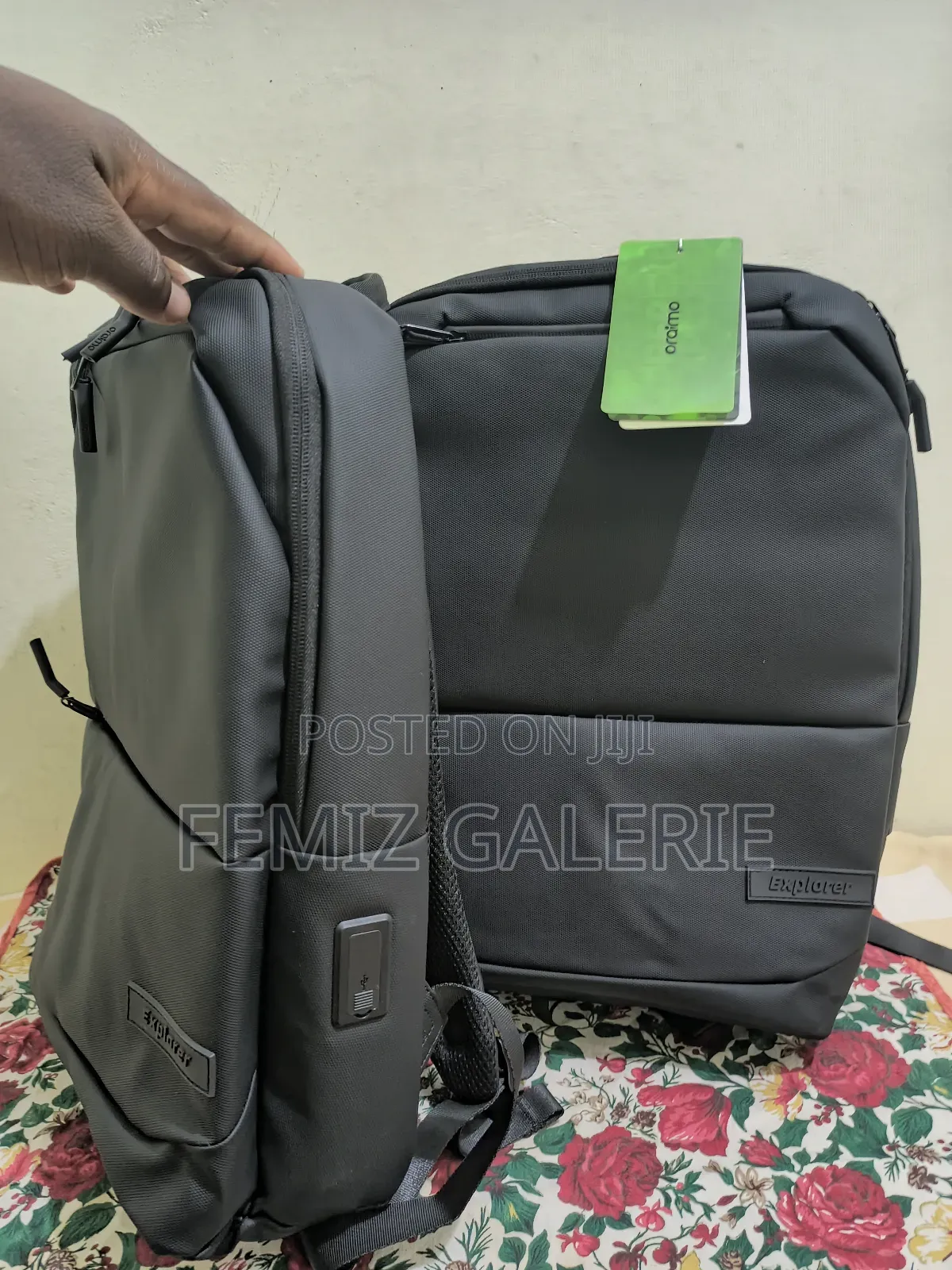 Oraimo Duralite Waterproof Spacious Charging Backpack