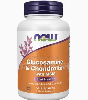 Now Supplements Glucosamine + Chondroitin + MSM -Joint Health /90 Caps