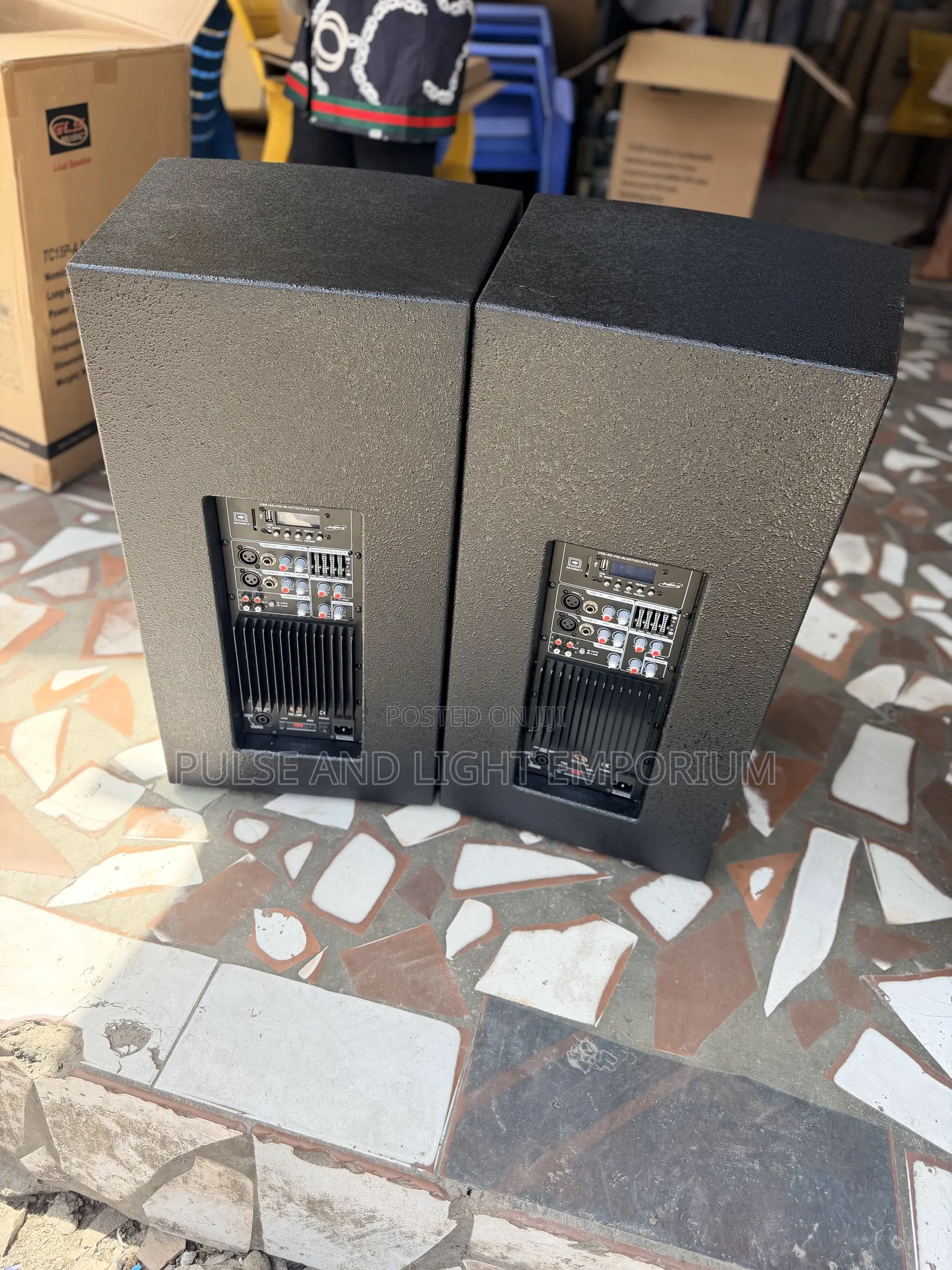 GLS Music 15-Inch Short Range Active Speakers(Tc15p-A)