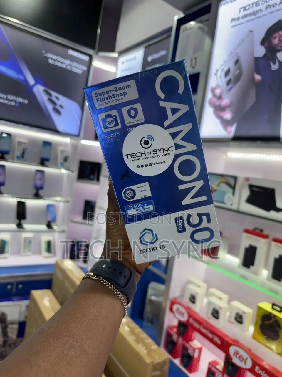 New Tecno Camon 50 Pro 256 GB Black