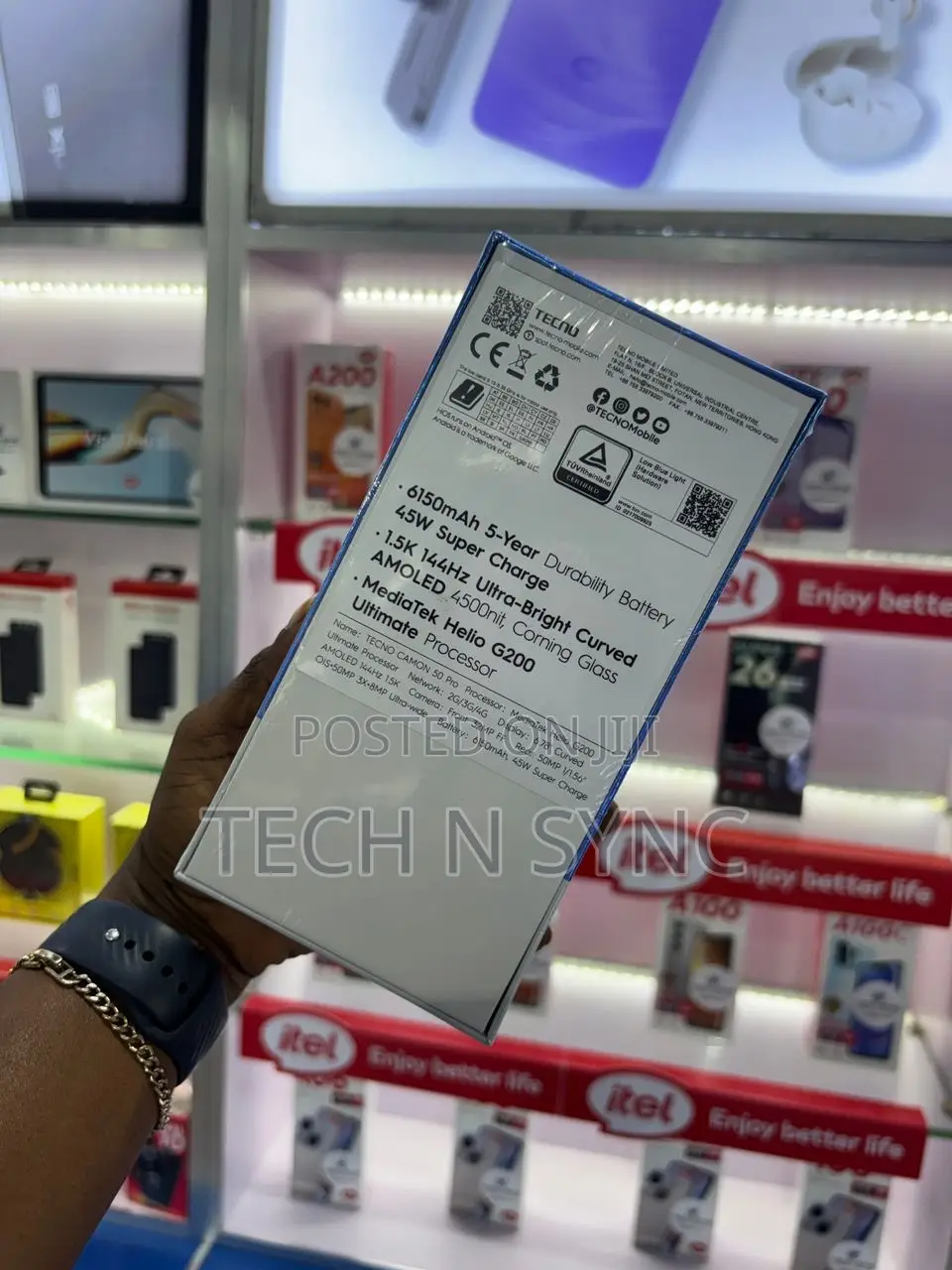 New Tecno Camon 50 Pro 256 GB Black