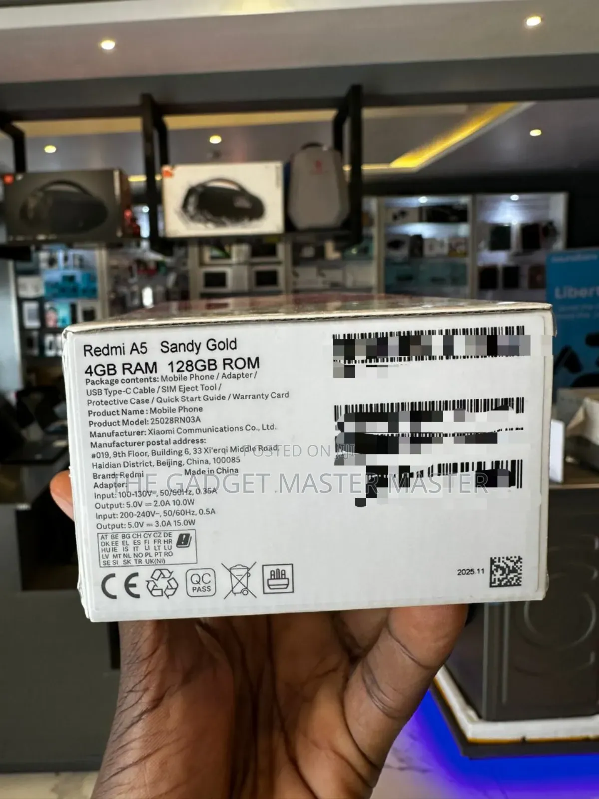 New Xiaomi Redmi A5 4G 128 GB Red