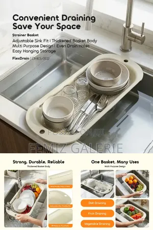 Oraimo Flexdrain Adjustable Thickened Strainer Basket