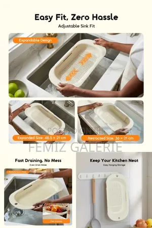 Oraimo Flexdrain Adjustable Thickened Strainer Basket