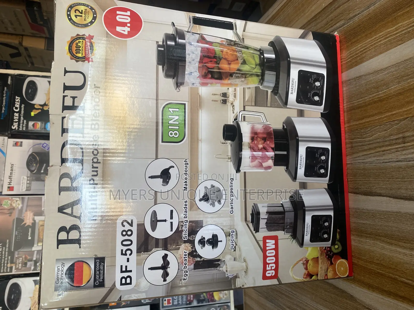 8in1 Strong Multipurpose Bardefu Blender(Pure Copper) 9500w