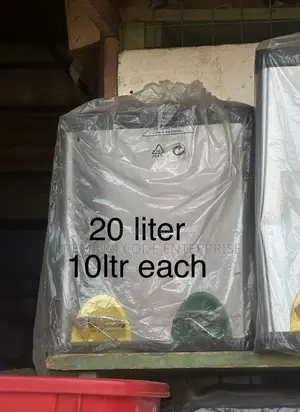20 Liter Compartment Stainless Steel Pedal Bin-10liter In Each
