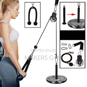 Pulley System|Adjustable 2m Rope|Lat Pull Down