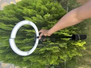Portable Ring Light With Stand,Foldable Travel Light Operated Cordless