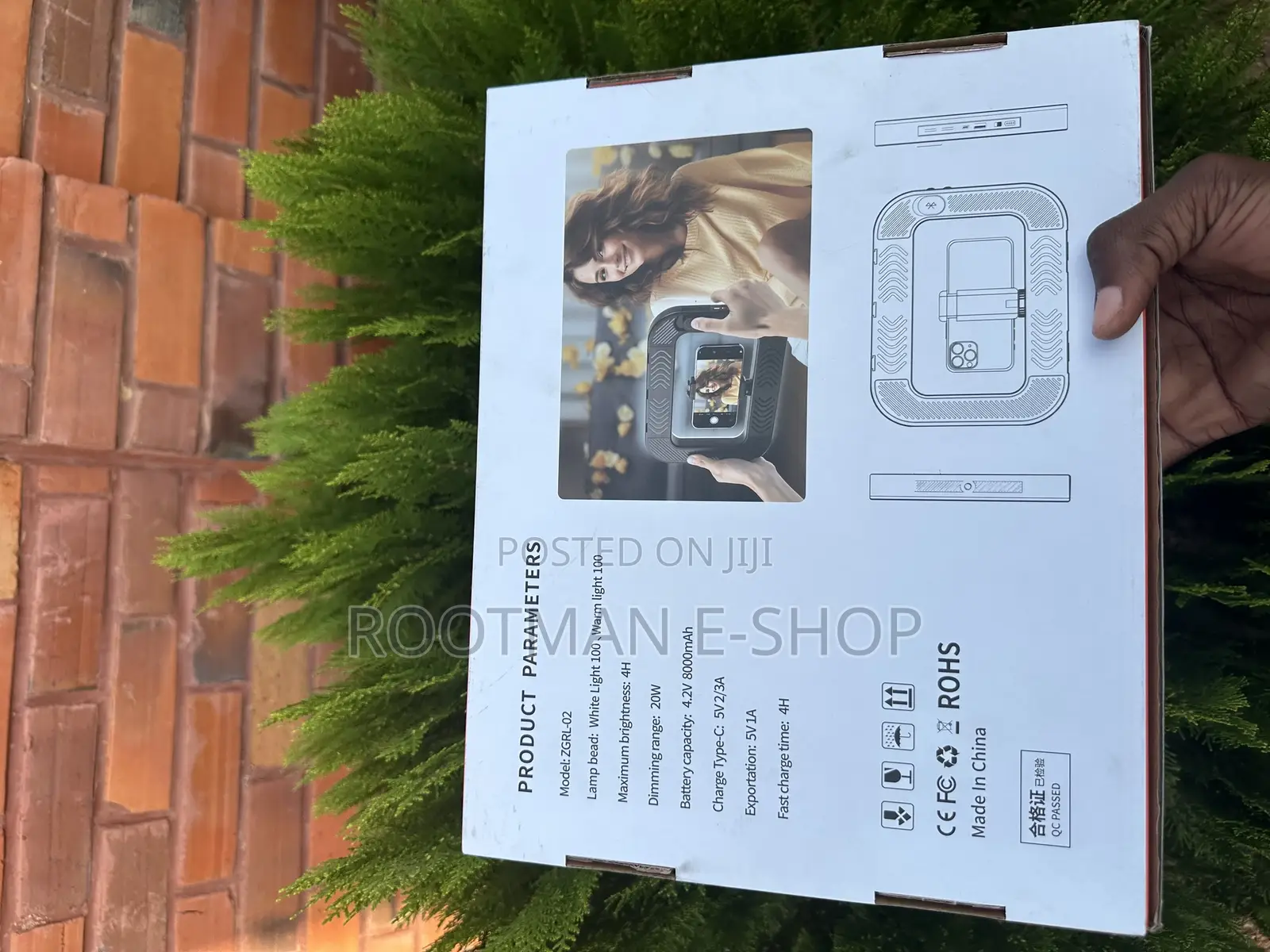 ZGRL-02 8000mah Full Color Led Selfie Fill Light