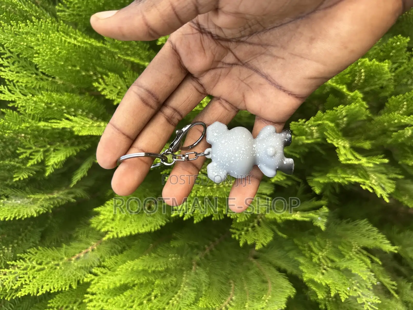 Cartoon Anime Doll Cool Gradient Bear Keychain Cute Bag Pendant