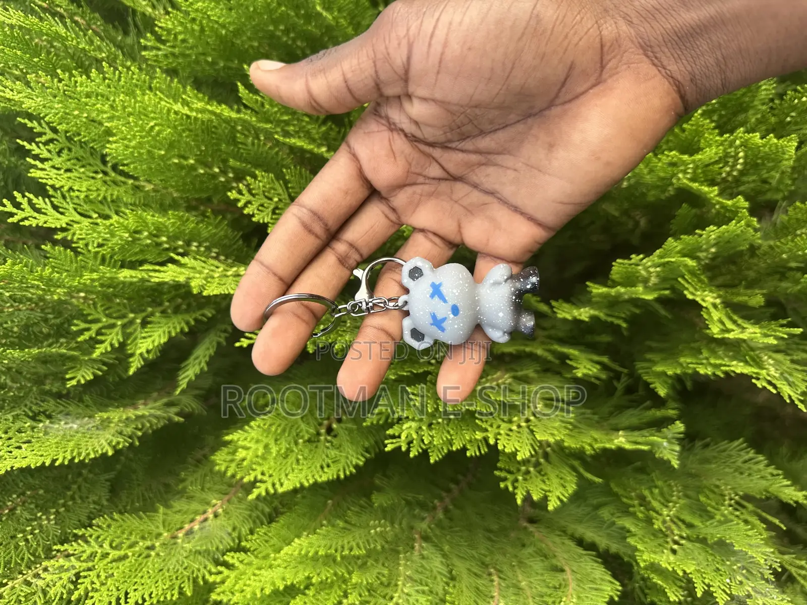 Cartoon Anime Doll Cool Gradient Bear Keychain Cute Bag Pendant