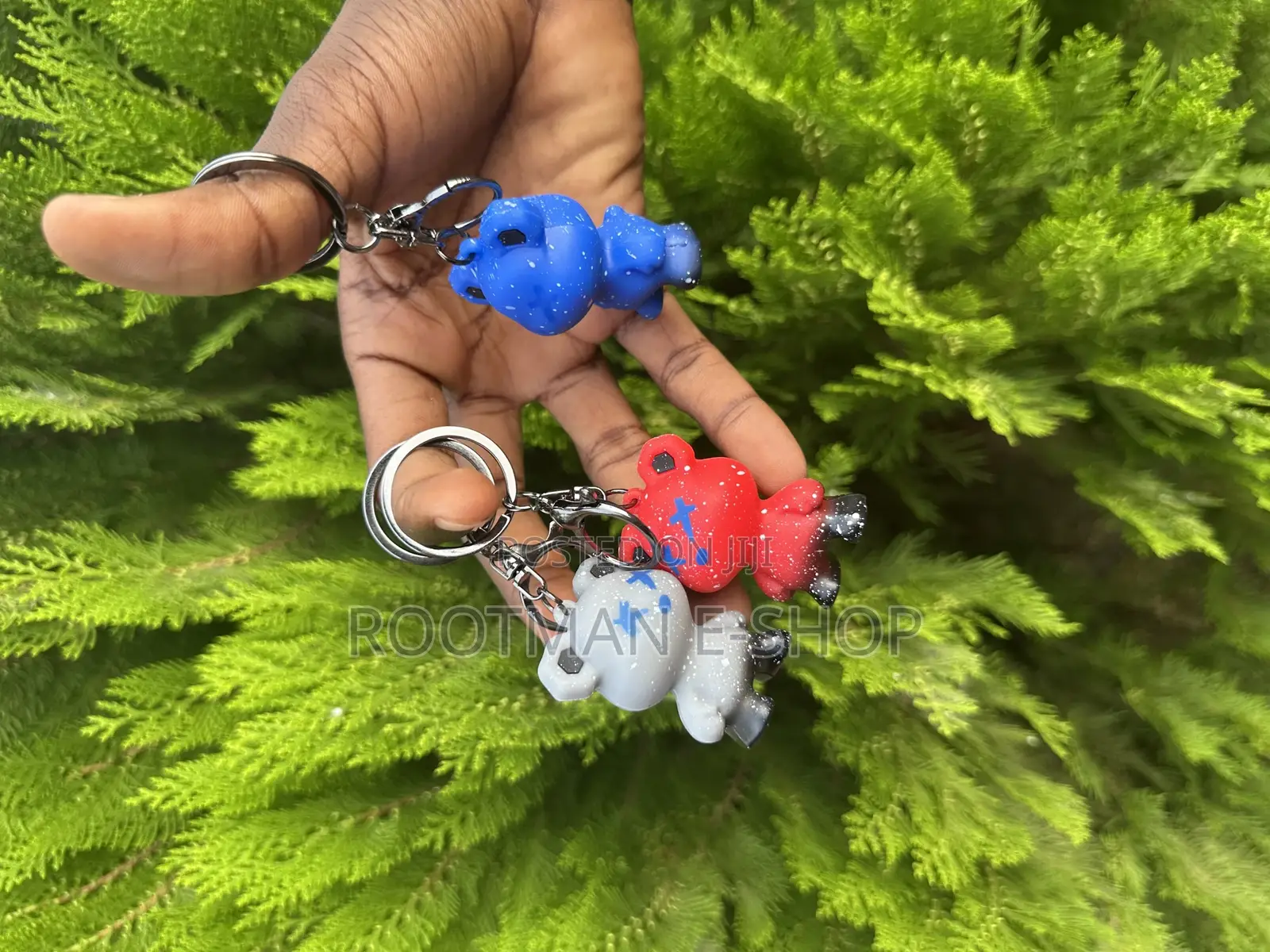 Anime Doll Cool Gradient Bear Keychain Cute Bag Pendant