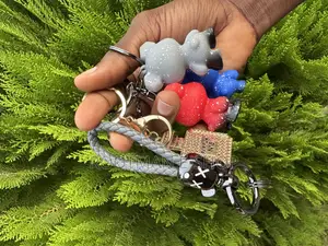 Stylish Cartoon Keychain Set – Durable Eye-Catching